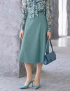 High Waisted A Line Midi Skirt