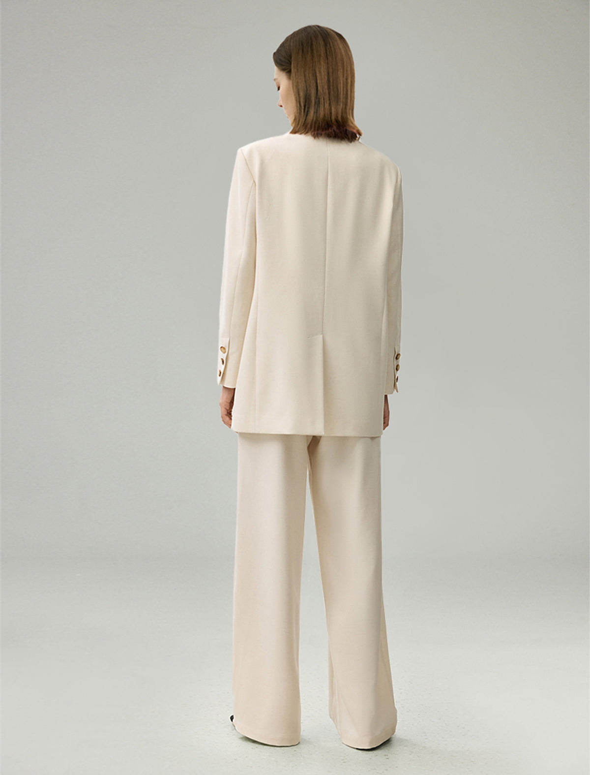 Linen Blend Relaxed Fit Tailored Blazer
