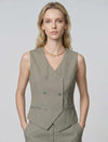 Structured Double-Breasted Vest
