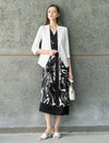 Elegant Three-Quarter Sleeve Blazer