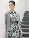Wool Blend V-Neck Button Cardigan
