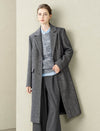 Herringbone Wool-Blend Coat