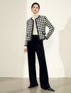 Classic Plaid Cropped Jacket