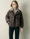 Stand-Collar Side Pocket Down Jacket