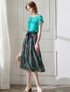 Silk Polka Dot Skirt