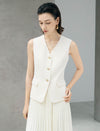 Tailored Gold Button Vest Waistcoat