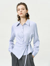 Tencel Wrap-Tie Shirt