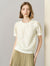 Cream Floral Lace Short Sleeve Top