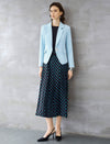 Sky Blue Cropped Blazer
