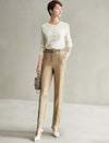 High‑Rise Tapered Dress Trousers