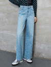 Light Wash High Rise Wide Leg Jeans