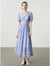 Light Purple Lace V-Neck Maxi Dress