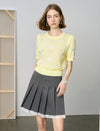 3D Butterfly Embroidered Knit Top