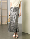 Champagne Sequin Maxi Skirt