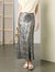 Champagne Sequin Maxi Skirt