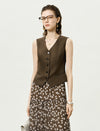 Coffee Tailored Waistcoat