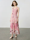 Pink Tie-Dye Midi Slip Dress