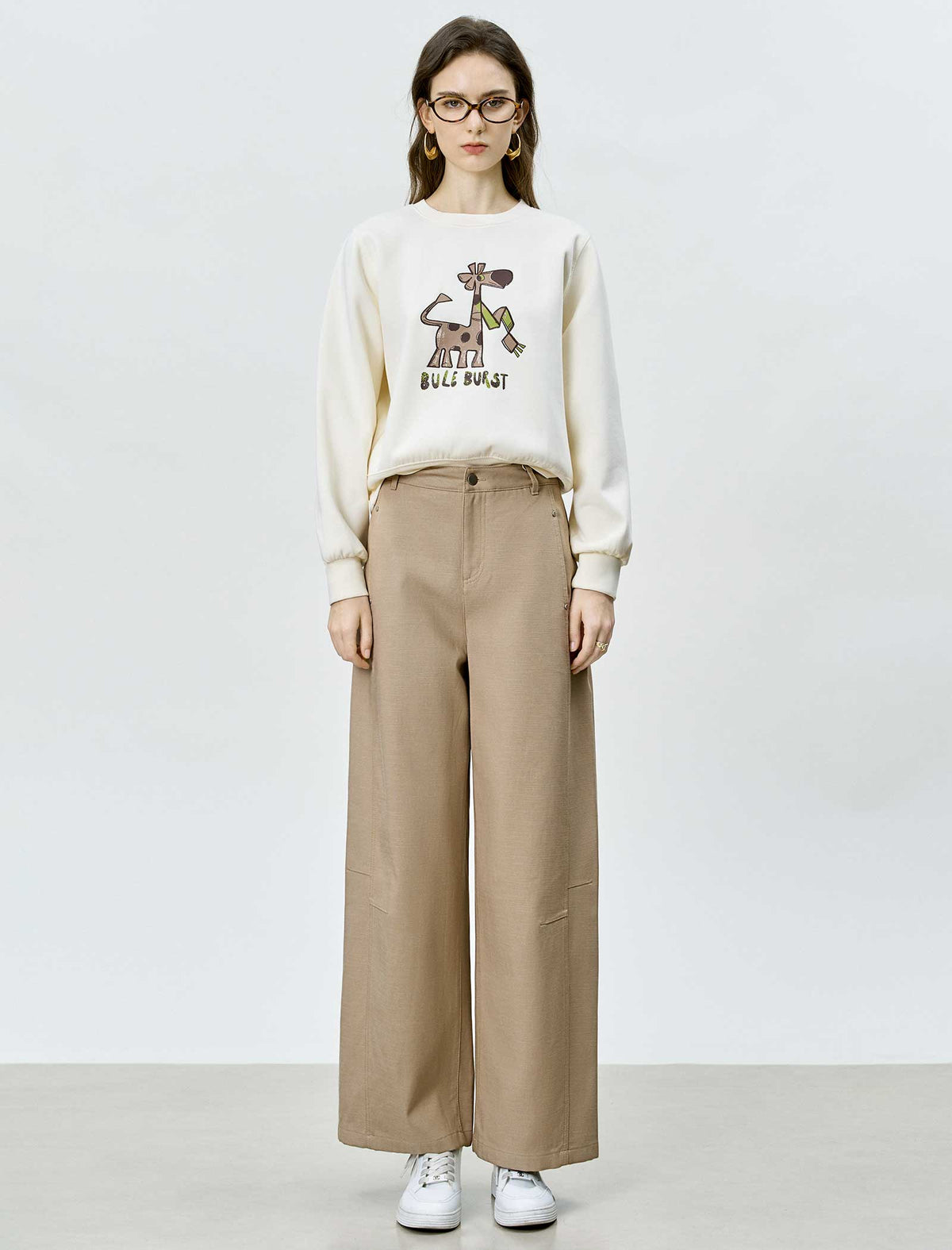 Wide‑Leg Casual Pants
