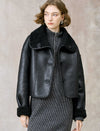 Reversible Faux Shearling Cropped Jacket