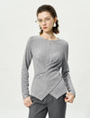 Slim Fit Long-Sleeve Lightweight Knit Top