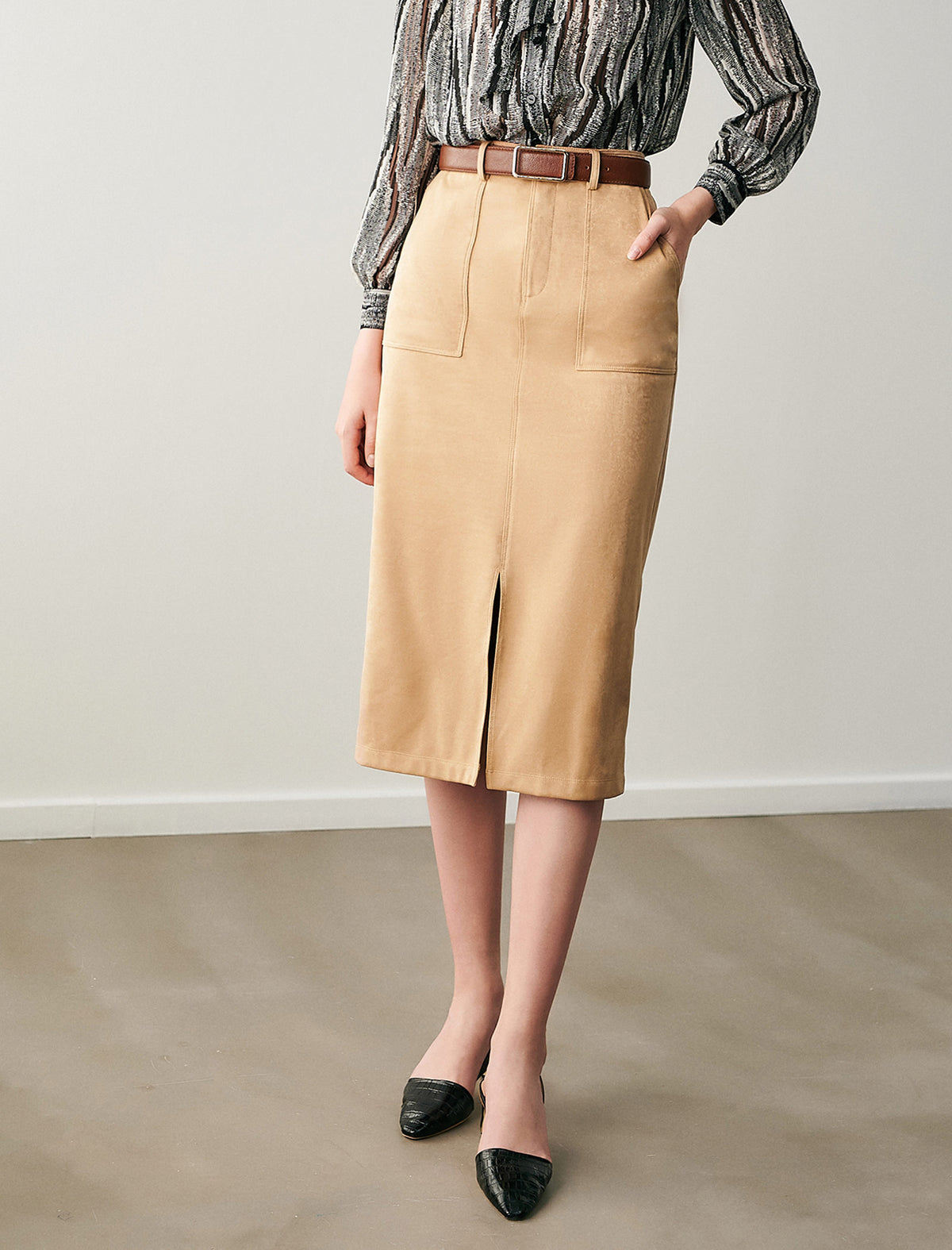Classic Refined Straight-Fit Skirt