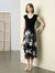 Tie-Dye Sequin Midi Skirt