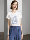Embroidered Sequin Flowers T-Shirt