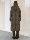 Removable Hooded Long Down Coat