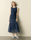 Tencel Floral Polka Dot Maxi Dress