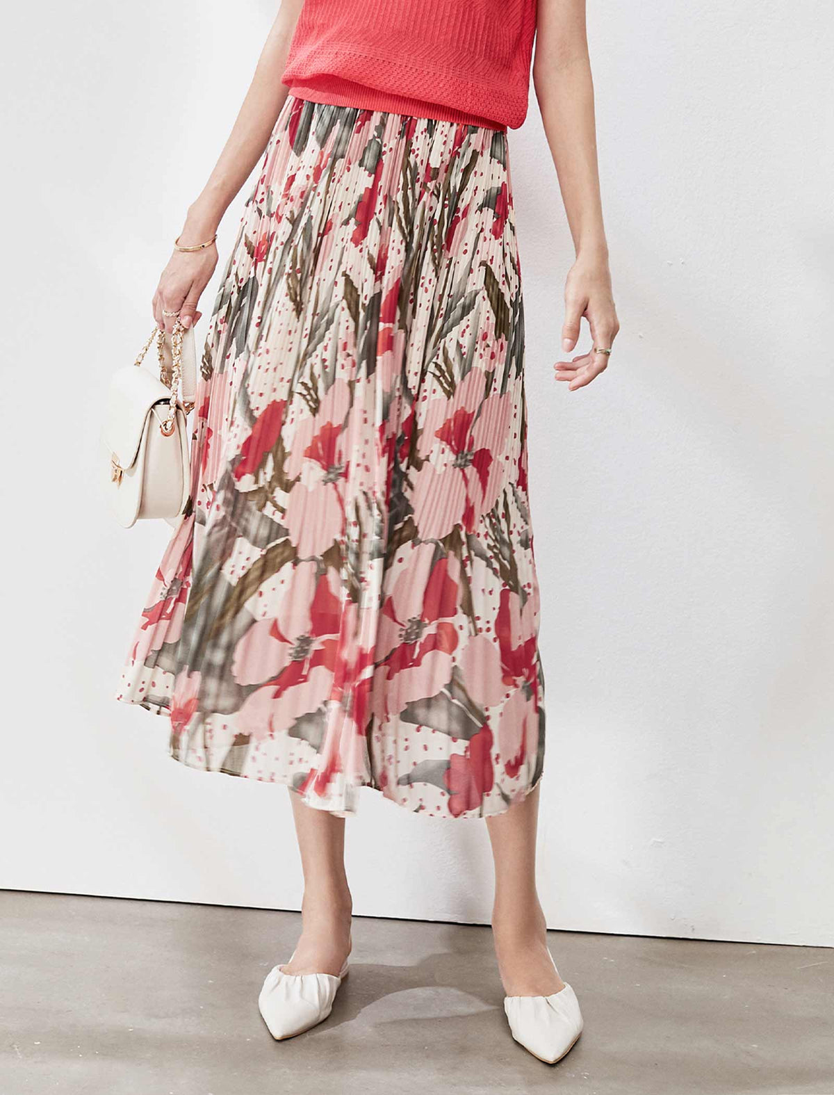 Floral Chiffon Skirt