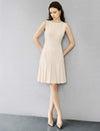 Sophisticated Pleated Cocktail Dress