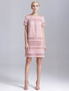 Color-Block Short Sleeve Dress