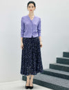 Floral Print A-Line Midi Skirt
