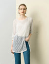 Sheer Textured Knit Top