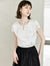 Embellished Neck Keyhole Detail Cap Sleeve Top