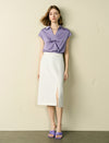 Side Slit Midi Pencil Skirt