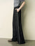 Side Stripes Wide-Leg Textured Pants