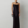Timeless Acetate Slip Maxi Dress - Black