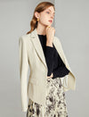 Classic Refined Button-Front Blazer