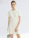 Embellished Neckline Fit And Flare Dress