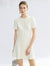 Embellished Neckline Fit And Flare Dress