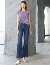 Side-Tie Short Sleeve Knit Top