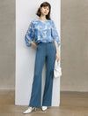 High‑Rise Flare Dress Pants