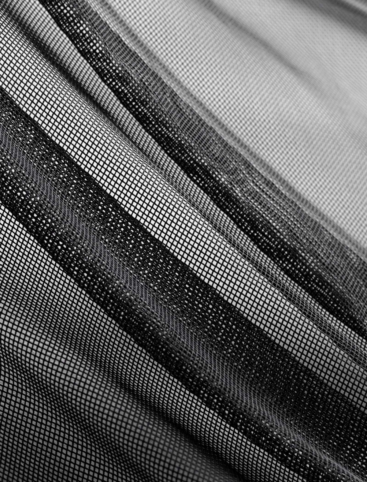 Reversible Geometric Print Mesh Detail Midi Skirt