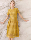 Salerno Soft Lace A-Line Midi Dress