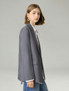One Button Relaxed Fit Blazer