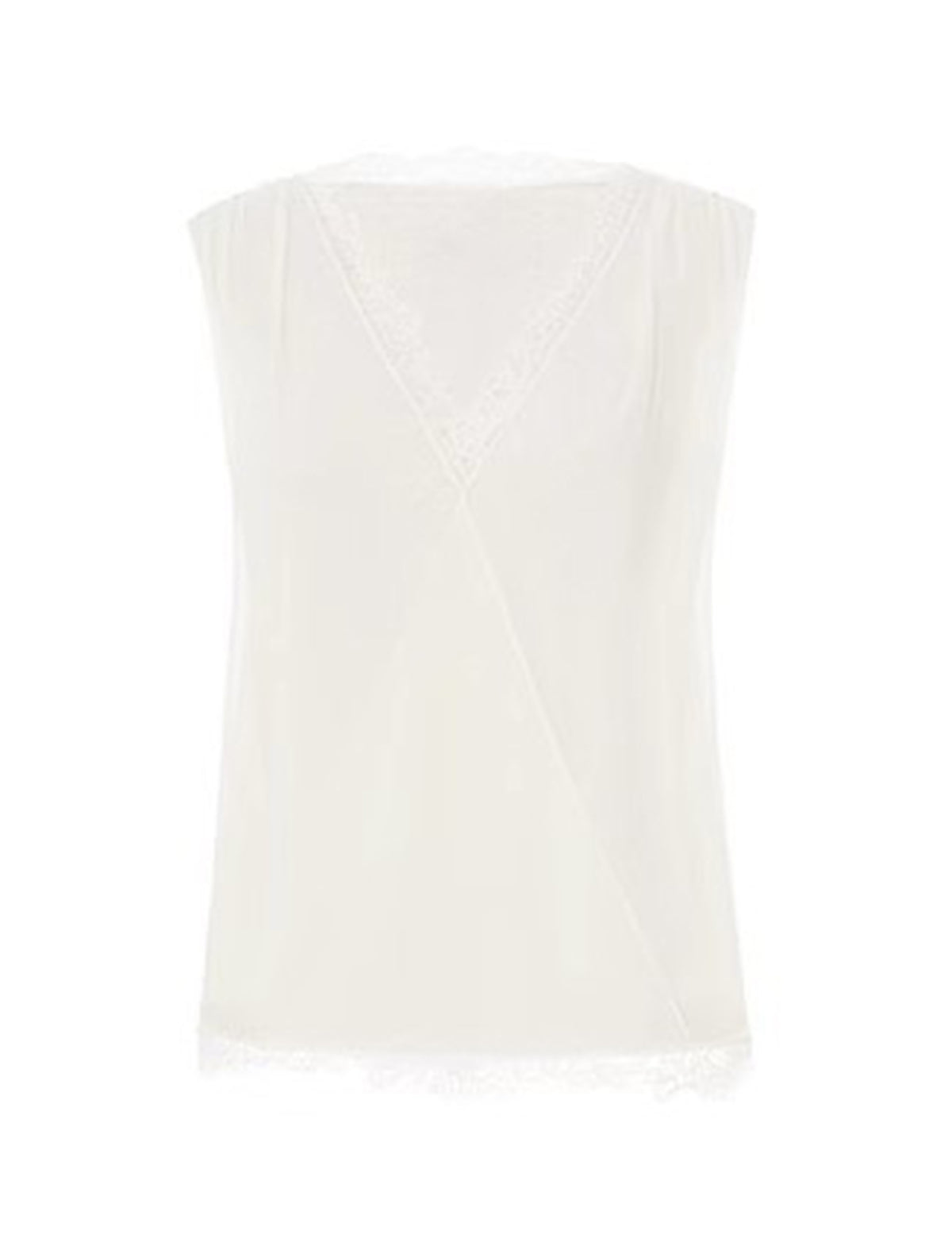 Lace Trim V-Neck Sleeveless Top
