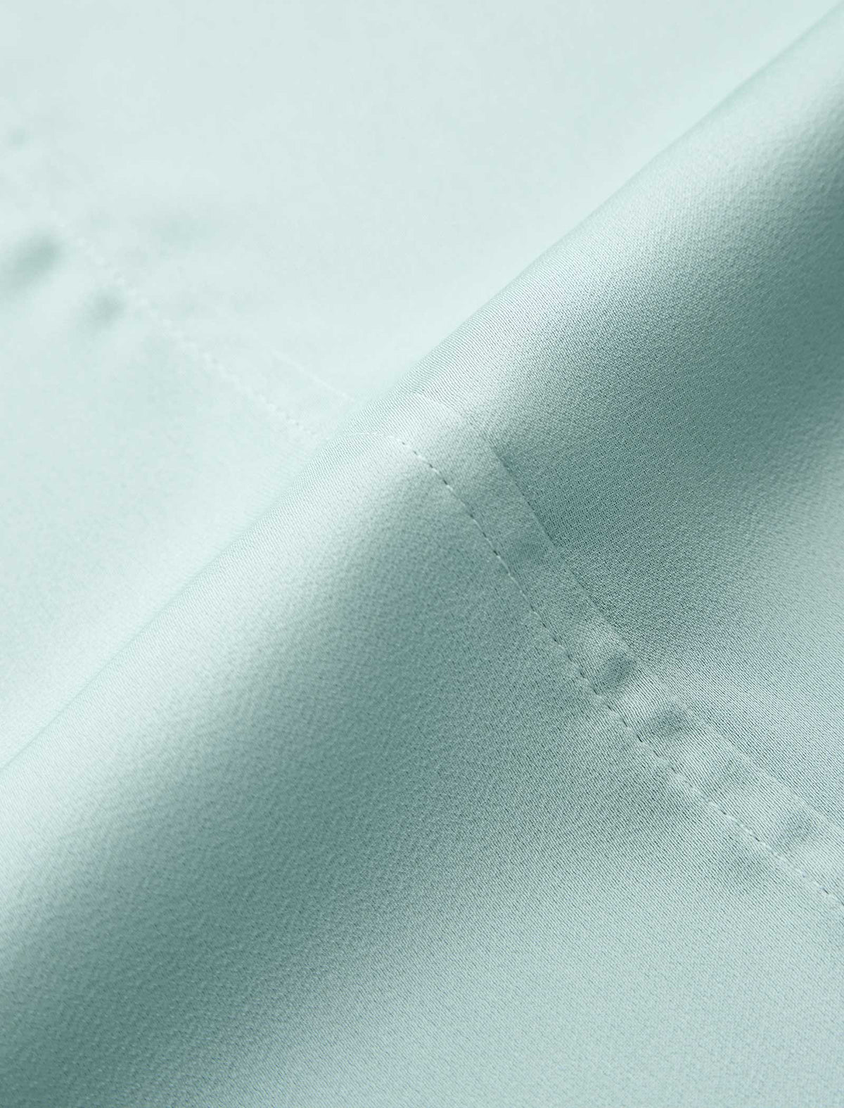 Mint Green V-Neck Cap Sleeve Blouse
