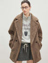 Teddy Bear Wool-Camel Hair Blend Coat