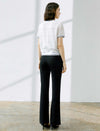 Contrast Trim Textured Knit Top